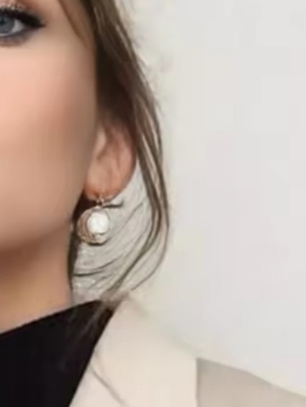 GoldLeverback Pearl Drop Earrings